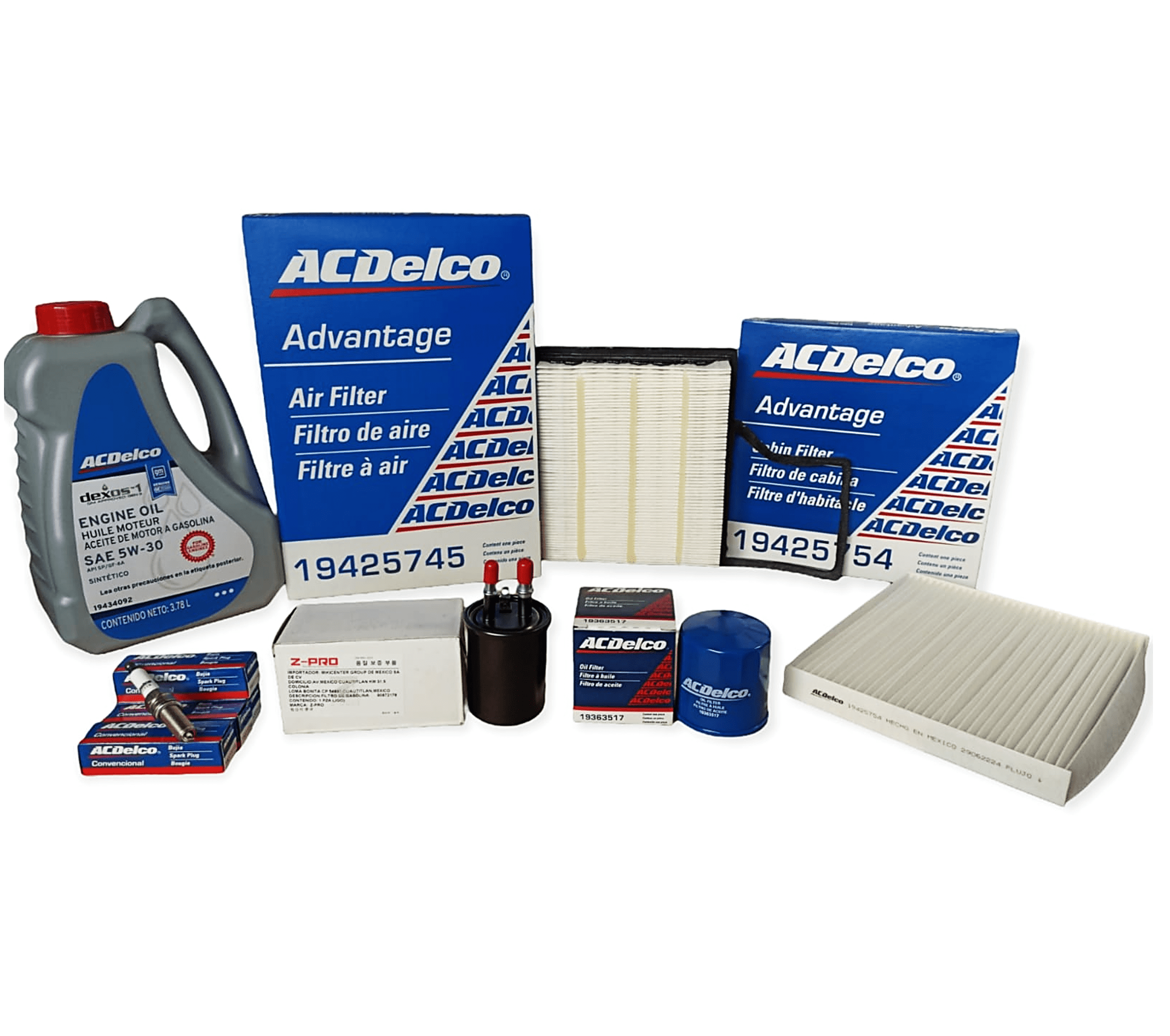 Kit Afinación ACDelco 5w30 Sintético Aveo Ng 1.5 2018-2020 C/f Cabin