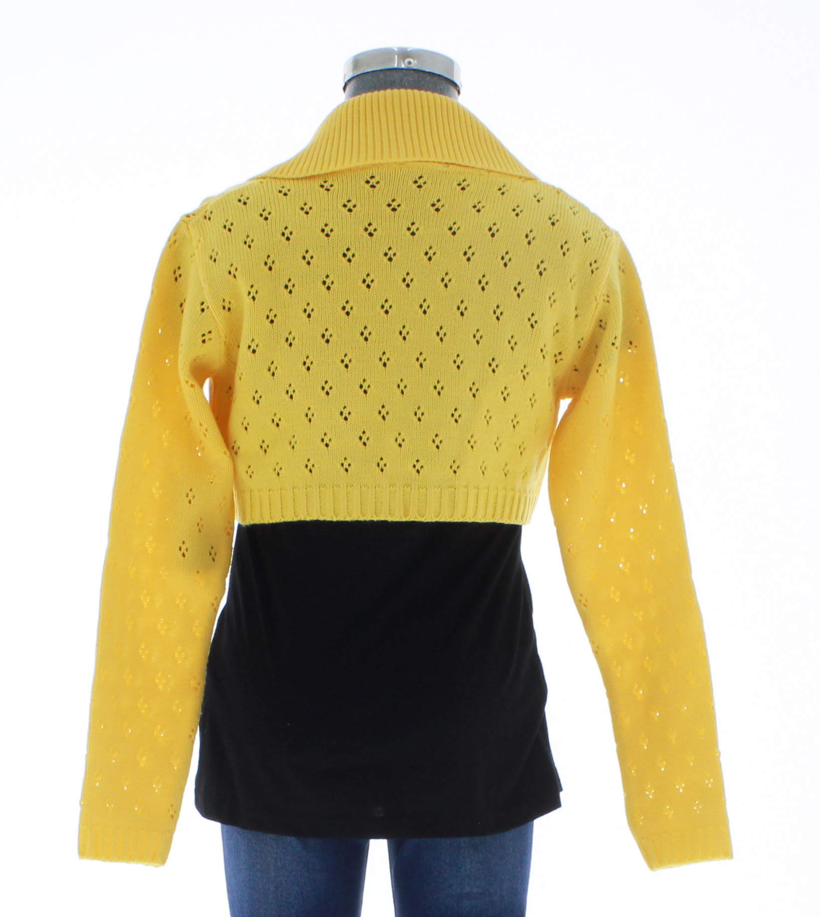 Sueter Niña Bolero Amarillo Tejido 3139 6 a 16 Años.