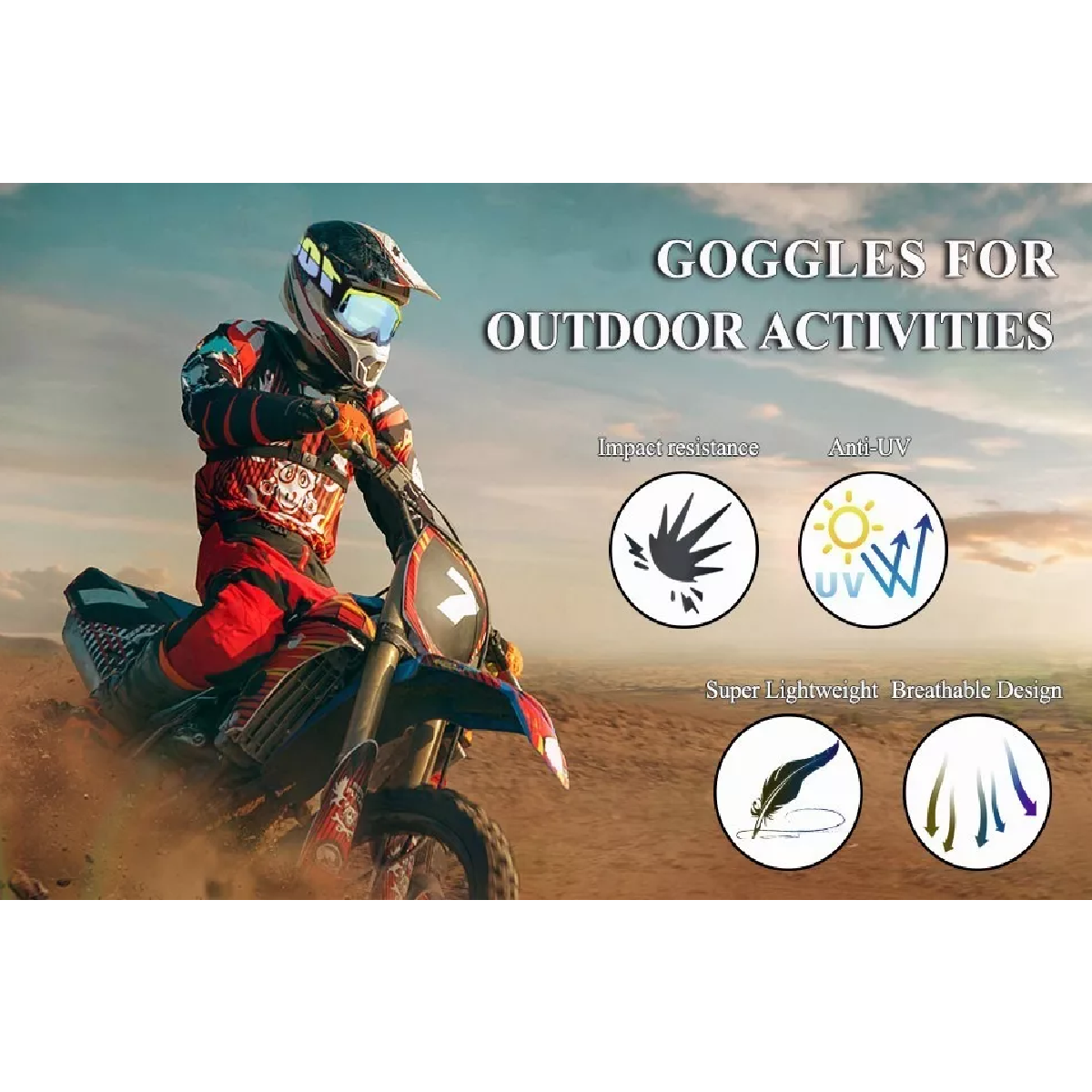 Googles Motocross Gafas Rzr Moto - Gafas De Motocicleta