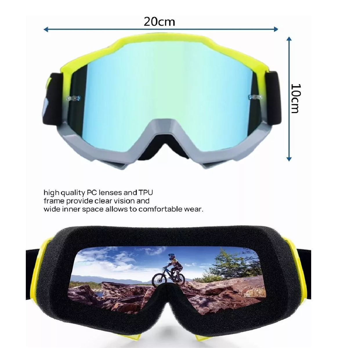 Googles Motocross Gafas Rzr Moto - Gafas De Motocicleta