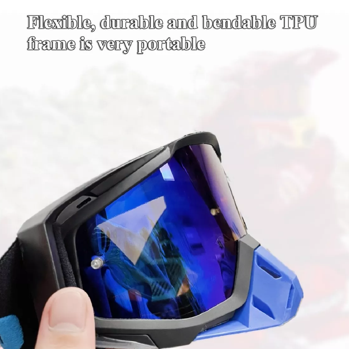 Googles Motocross Gafas Mtb Motociclista Azules