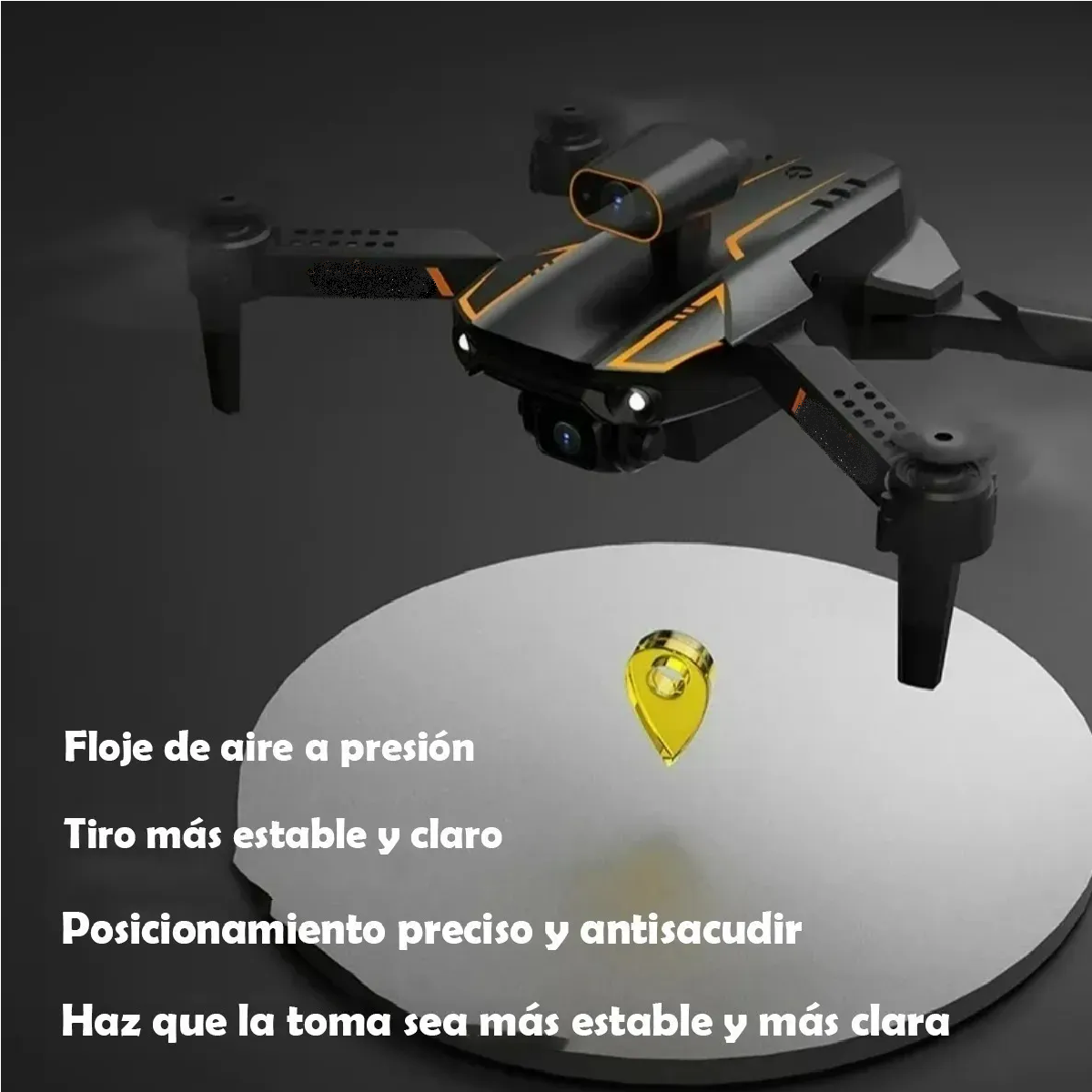 Drone 2.4ghz 4k Cámara Dual Duradera Con 3 Baterías