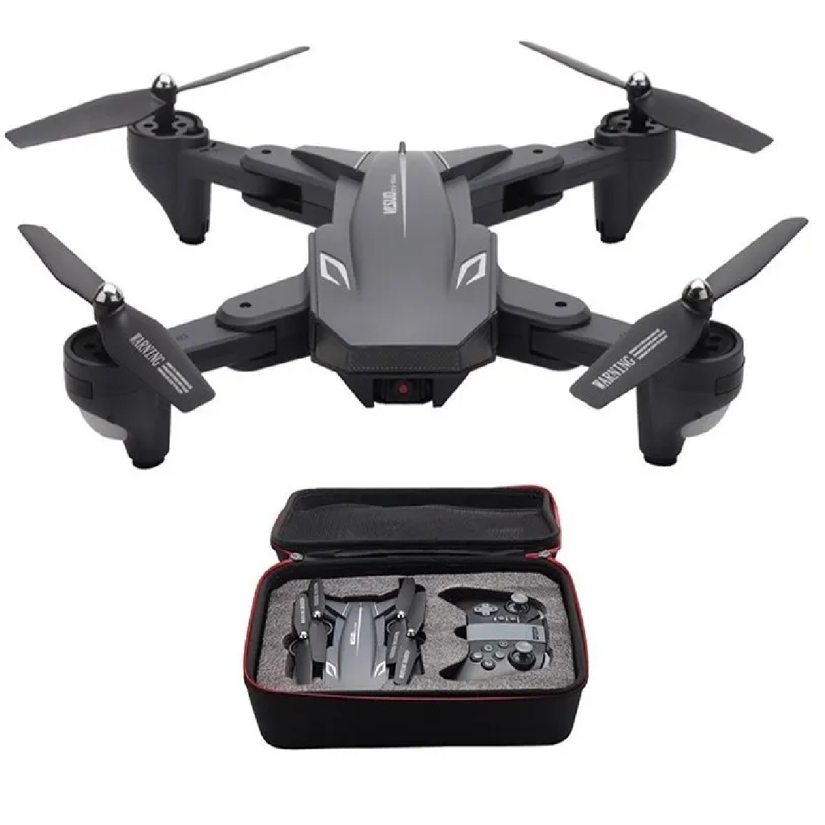 Dron Cuadricóptero 4k A Control Remoto C/cámara Y Accesorios