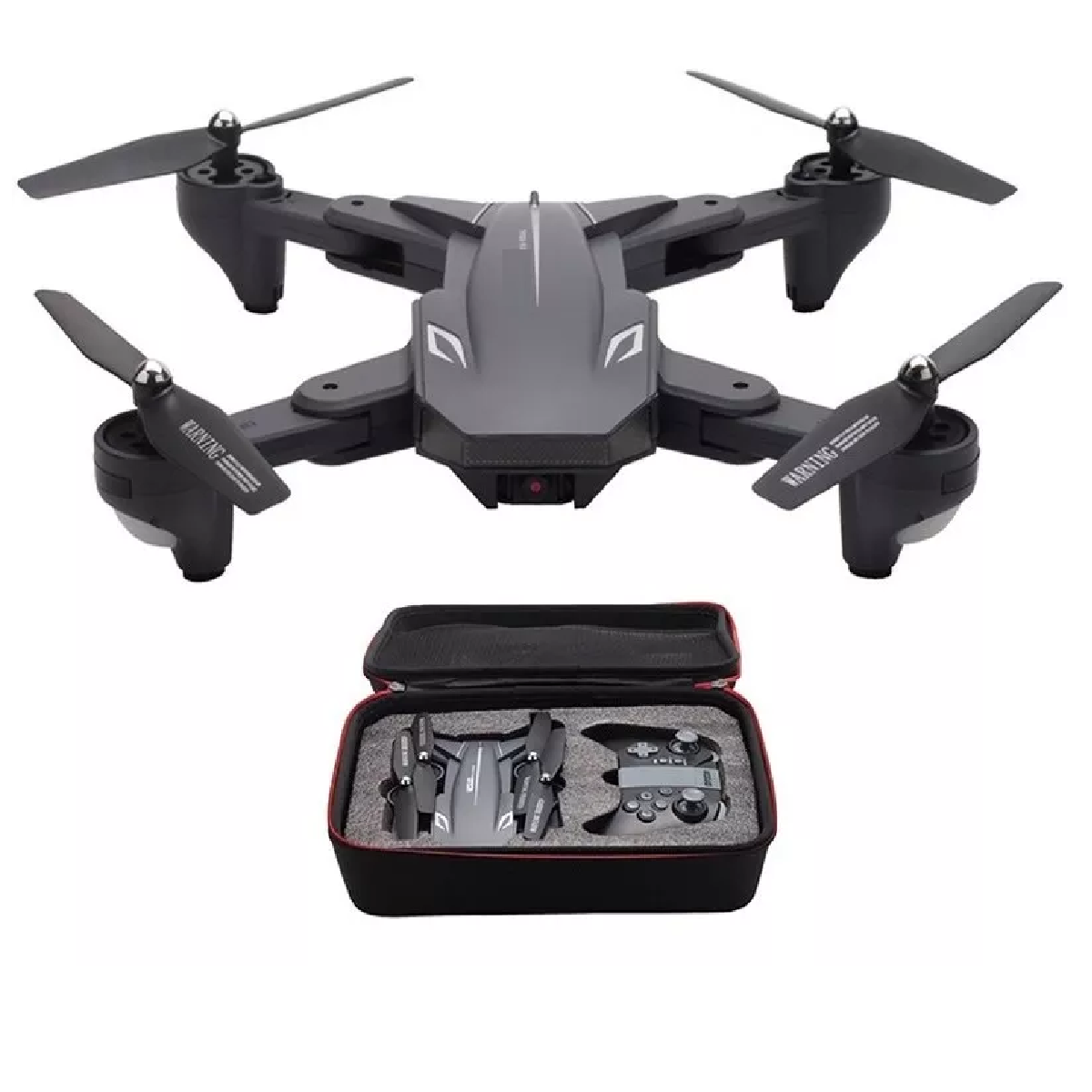 Dron Cuadricóptero 4k C/cámara Dual Y 2 Baterías