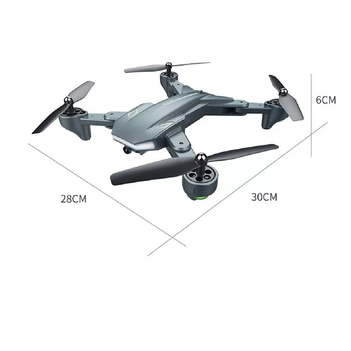 Dron Cuadricóptero 4k C/cámara Dual Y 2 Baterías
