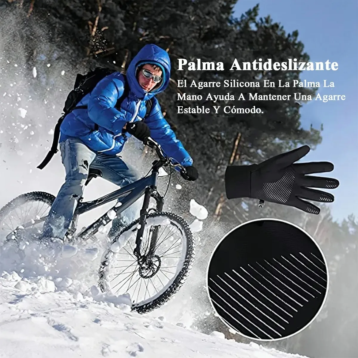 Guantes De Moto Impermeables Fríos Touch Para Sports L