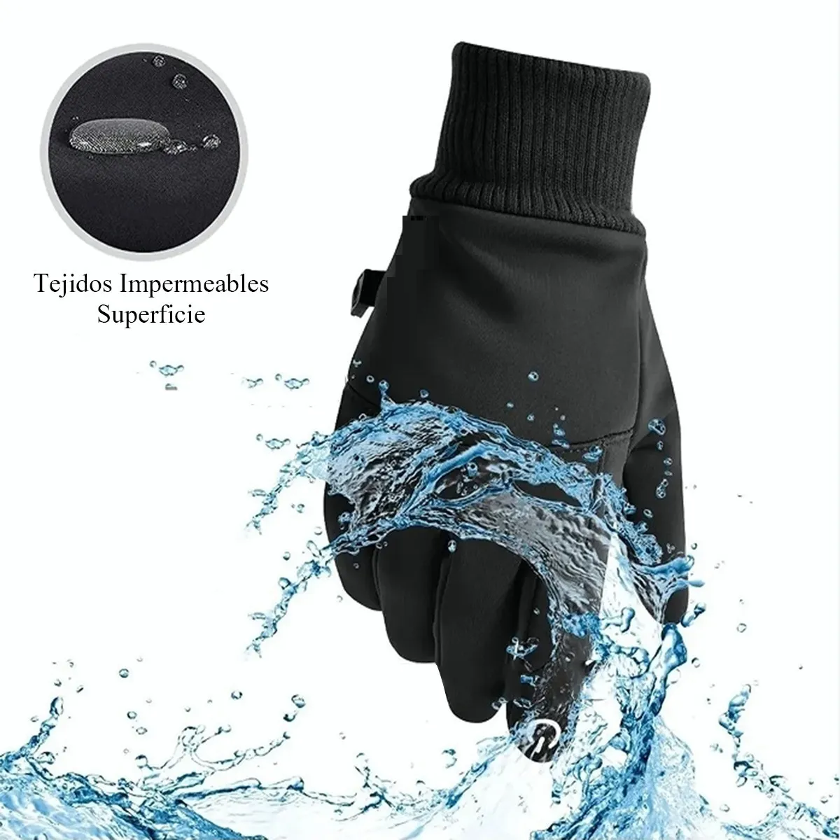 Guantes De Moto Impermeables Fríos Touch Para Sports XL