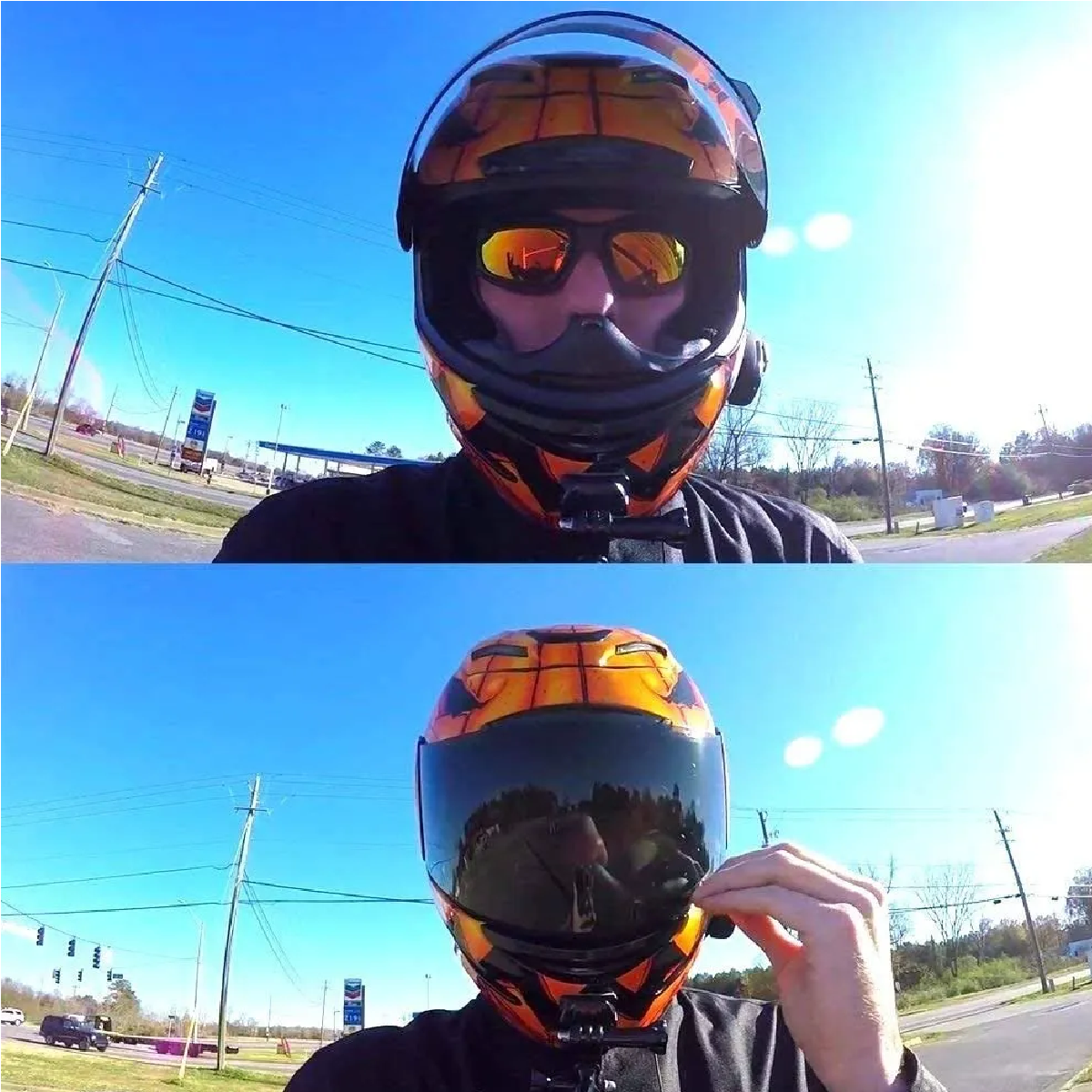 3 x Pares de Gafas Anteojos Lentes Para Motocicleta Moto Sol Dia y Noche