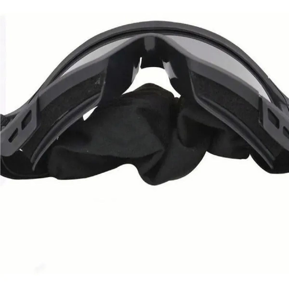 Googles Tácticos De Protección Moto 3 Micas Intercambiables Negro