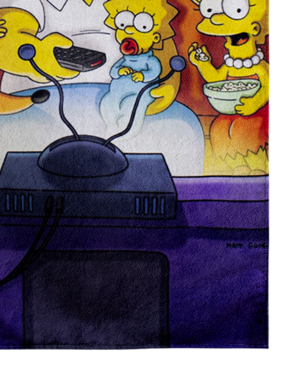 Toalla De Baño Los Simpson Familia Microfibra Set 2 Piezas