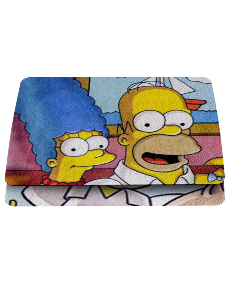 Toalla De Baño Los Simpson Familia Microfibra Set 2 Piezas