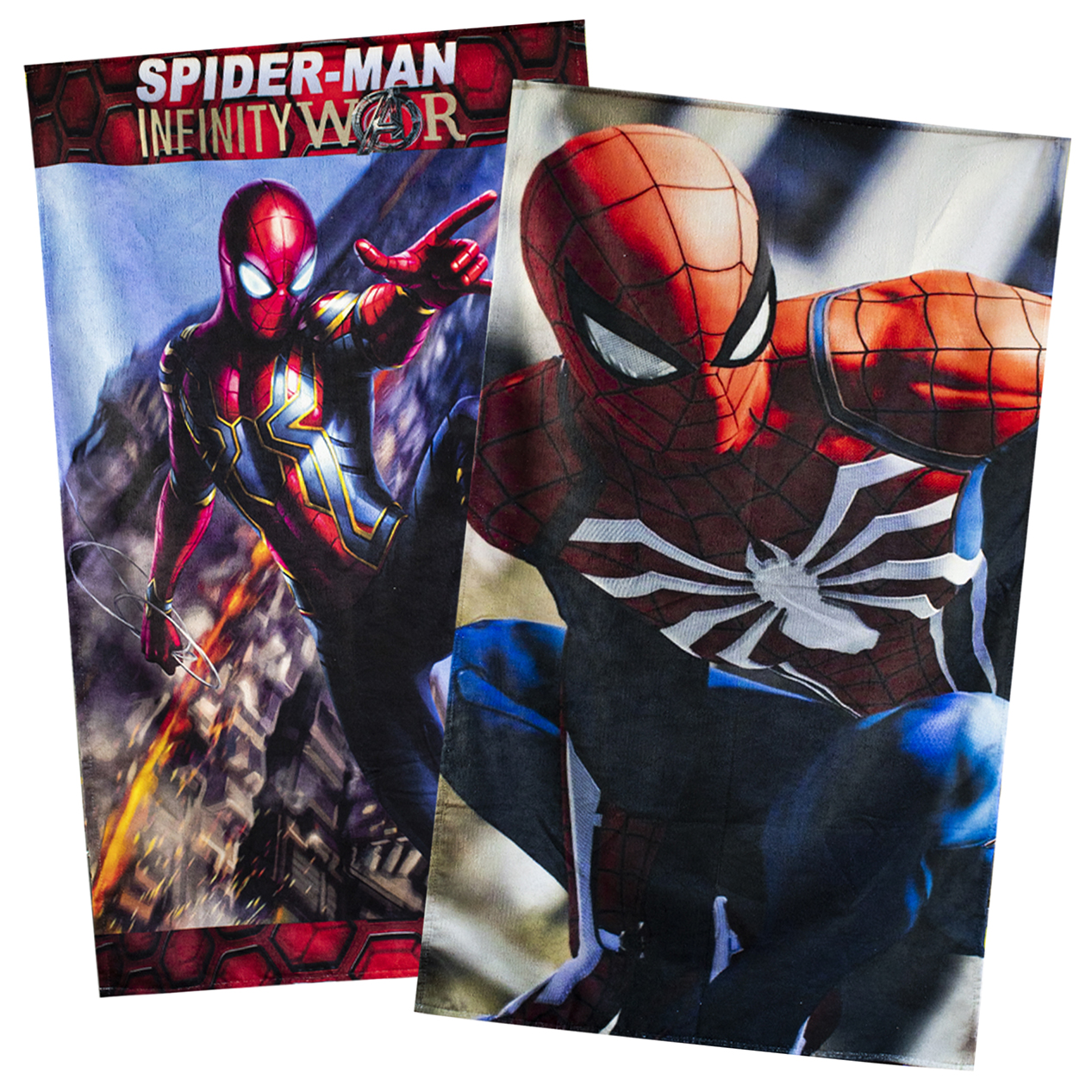 Toalla De Baño Diseño Spider Man Hombre Araña Microfibra Set 2 Piezas.