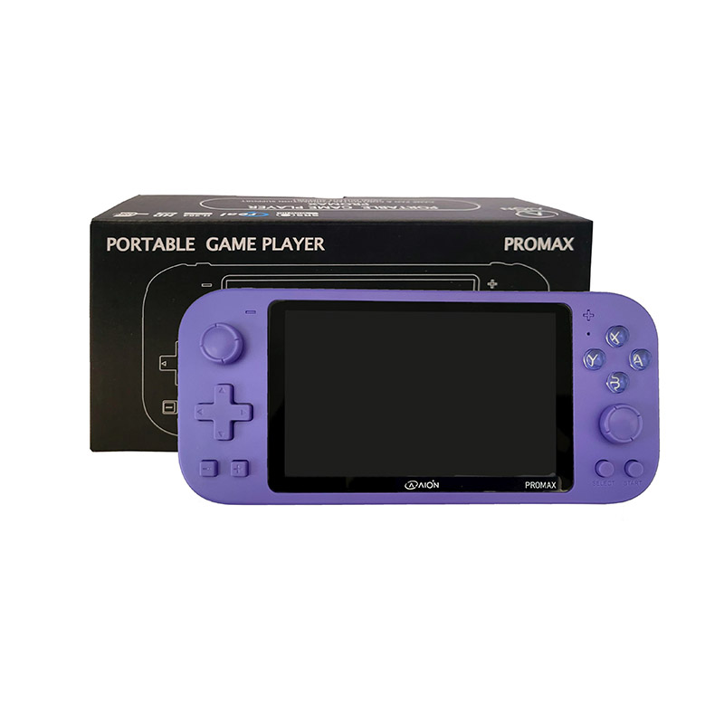 Consola Portatil Game Player AION x20 Pro Max 14000 Juegos 3D Puertos MicroSD Exp Mini HDMI Morado