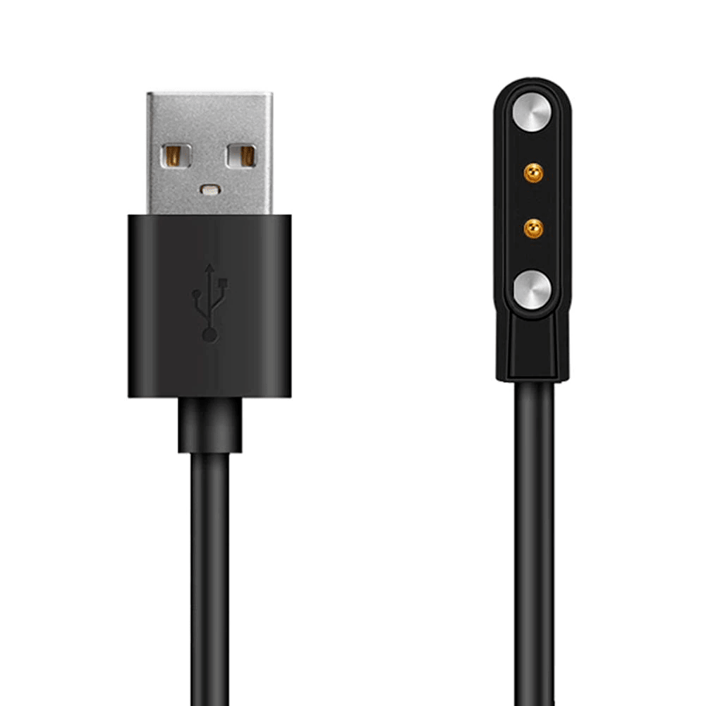 Cargador Magnético Para Smart Watch Reloj Inteligente 2 Pines 4 Mm.