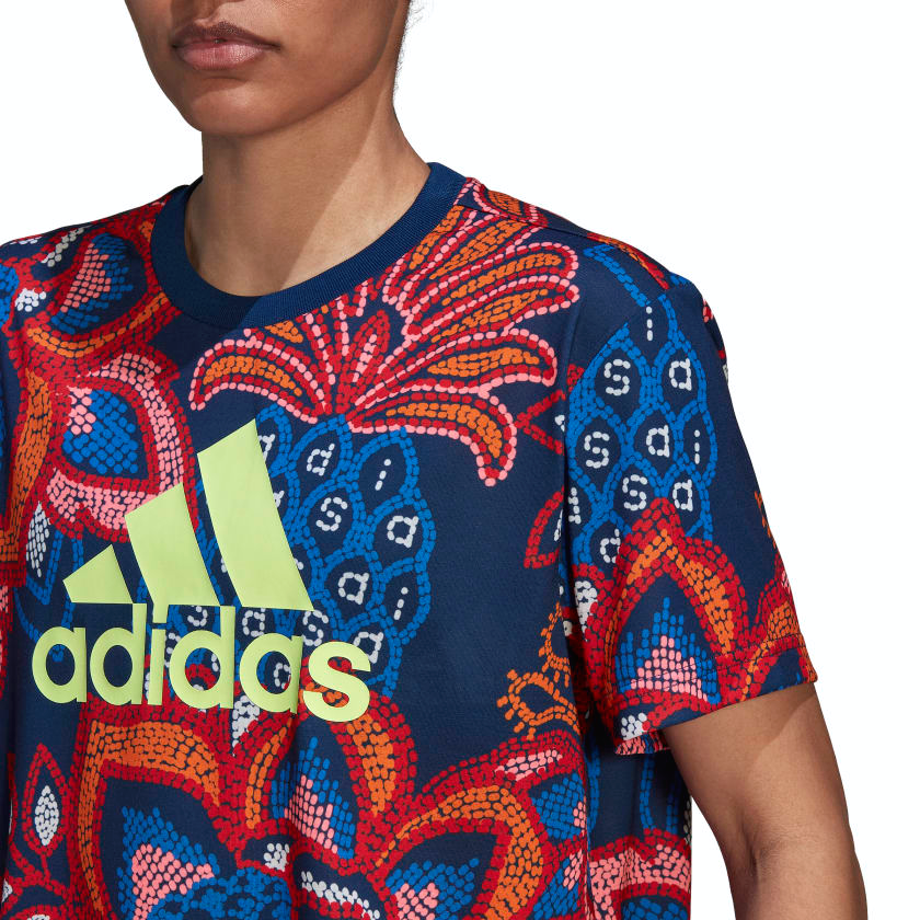 Playeras shop adidas flores