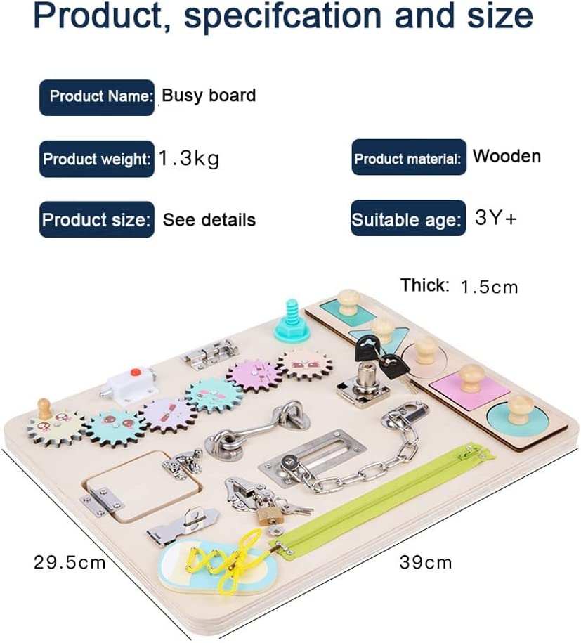 Tablero Sensorial Para Niños Pequeños Para 1 Año Montessori