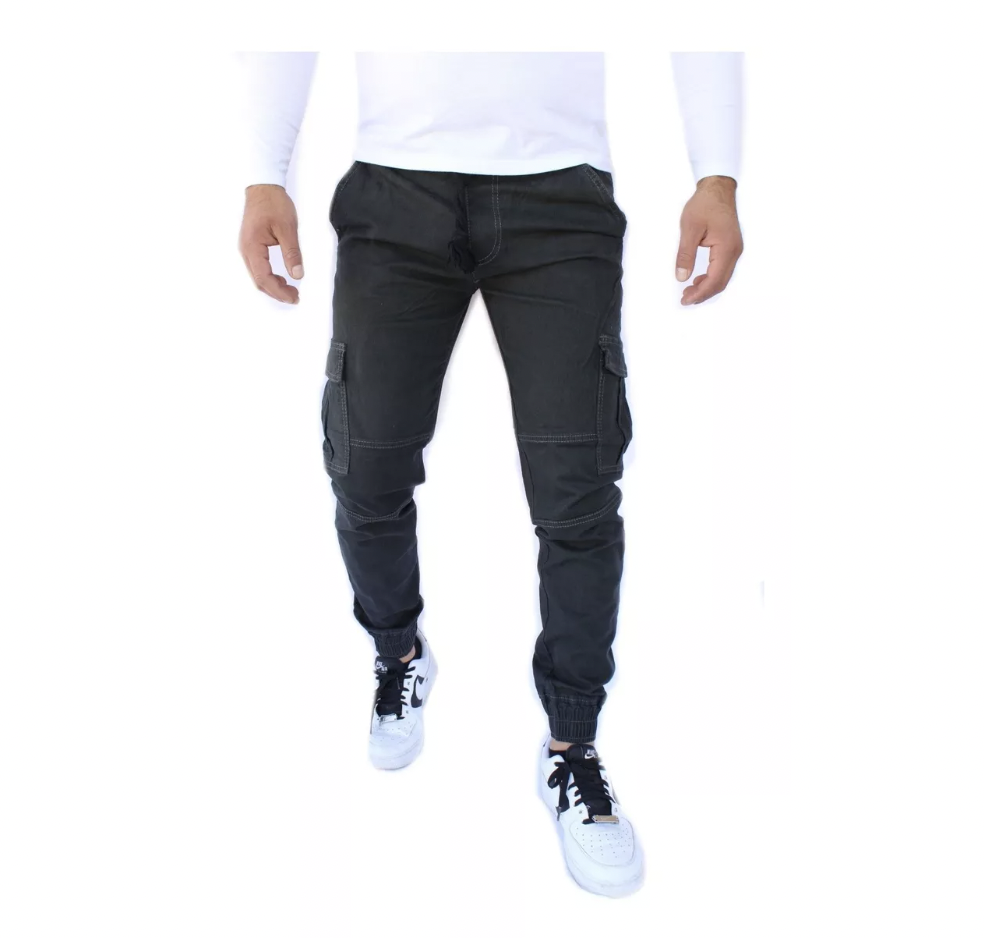 Pantalón Jogger Cargo de Gabardina Stretch Para Hombre John Silver