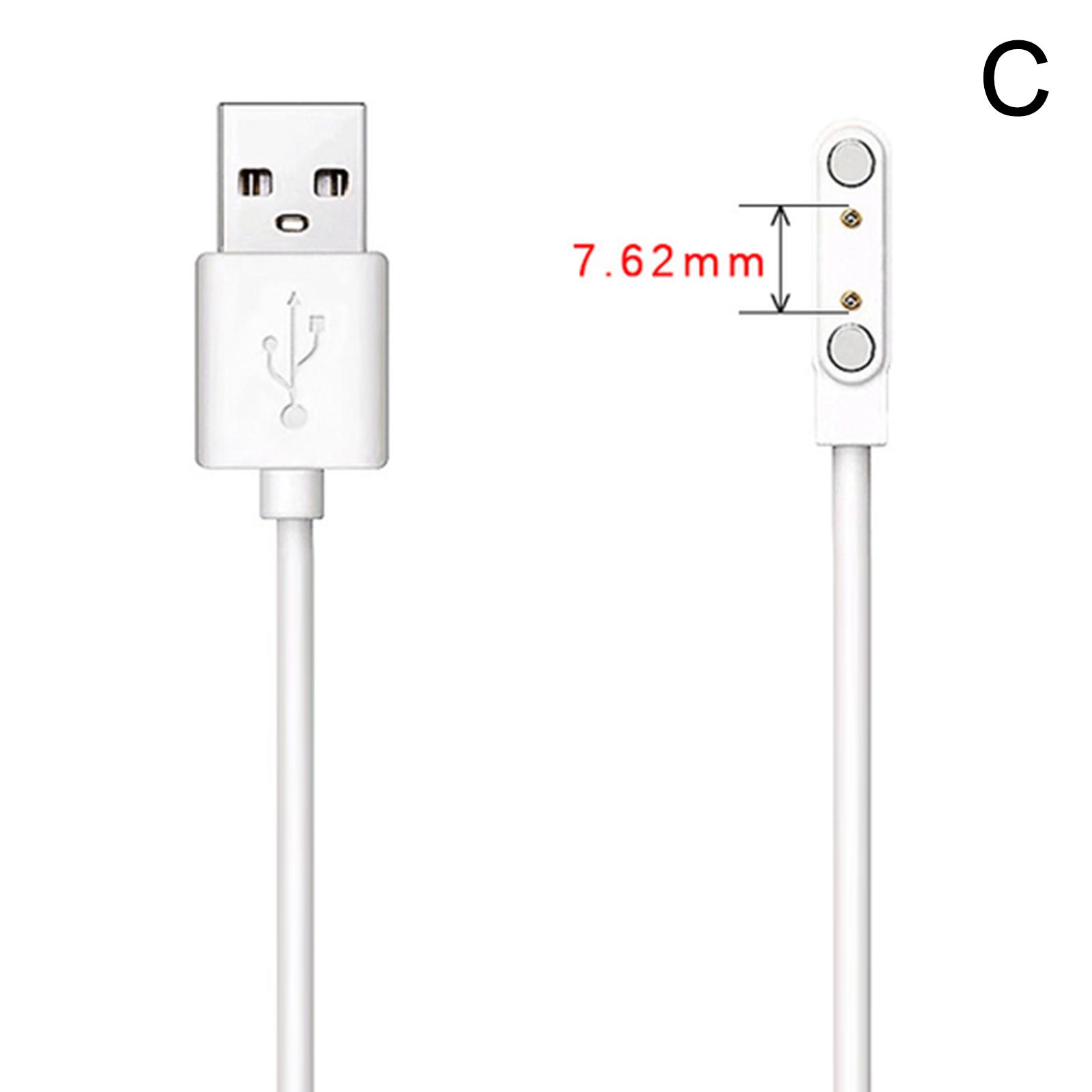 Cargador Magnético Para Smart Watch Reloj Inteligente 2 Pines 7,62 Mm.