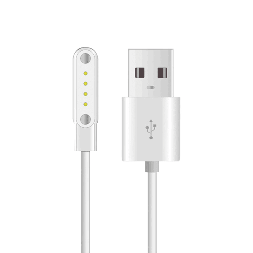 Cargador Magnético Para Smart Watch Reloj Inteligente 4 Pines 7,62 Mm.