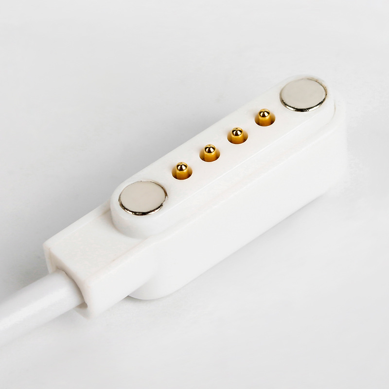 Cargador Magnético Para Smart Watch Reloj Inteligente 4 Pines 7,62 Mm.