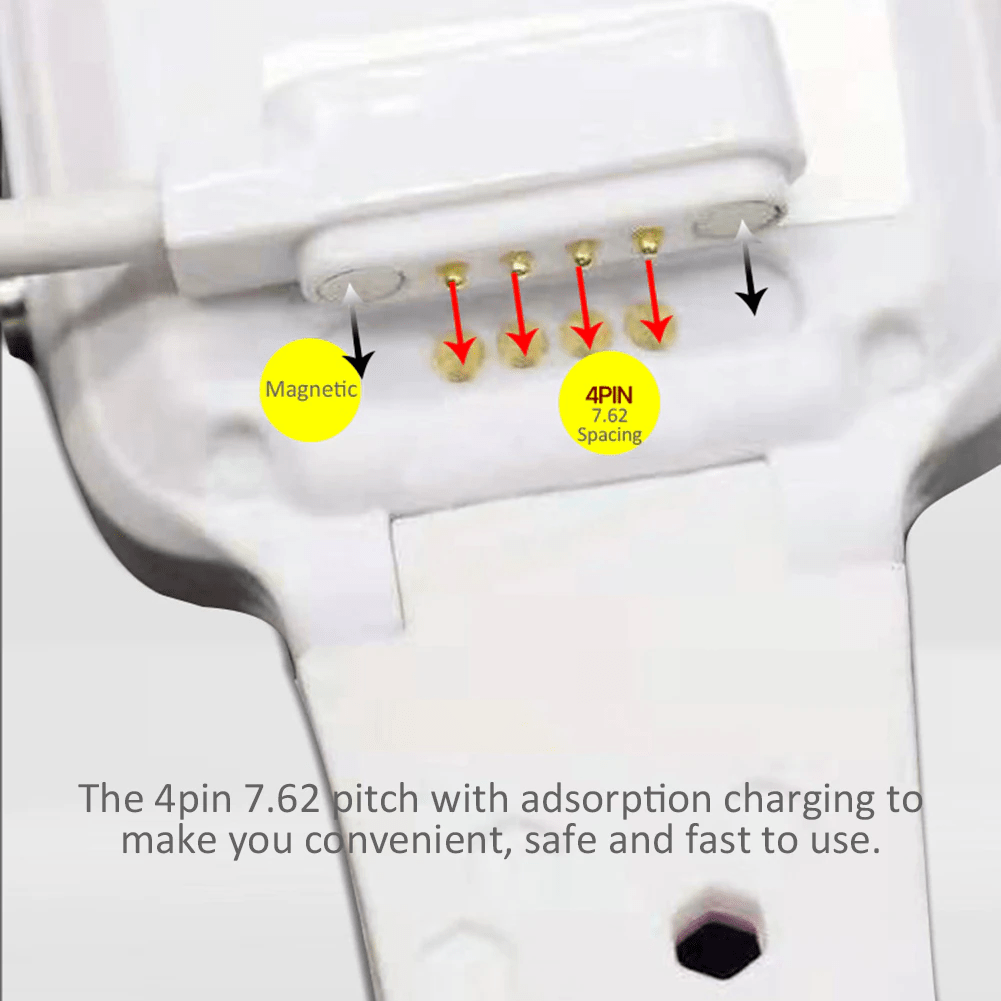 Cargador Magnético Para Smart Watch Reloj Inteligente 4 Pines 7,62 Mm.