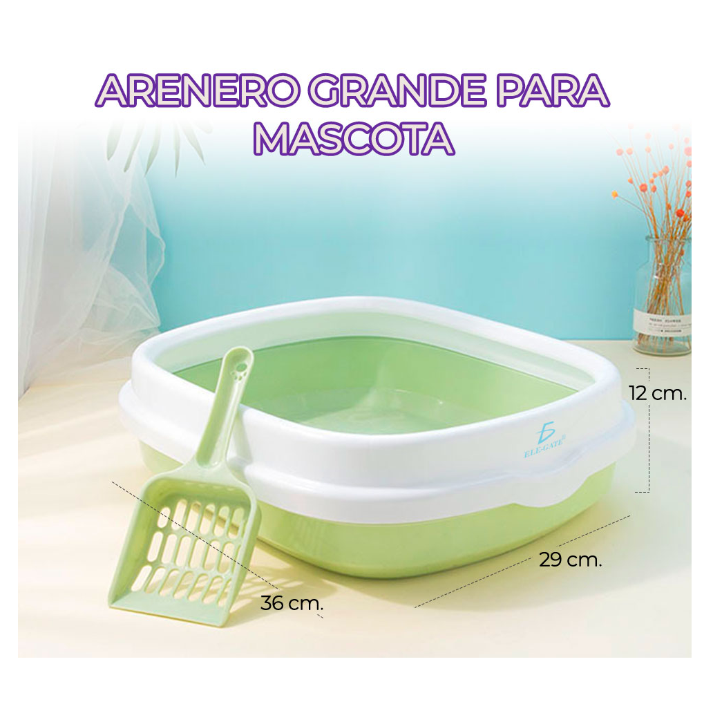Caja De Arena Para Gatos Mascota Con Pala
