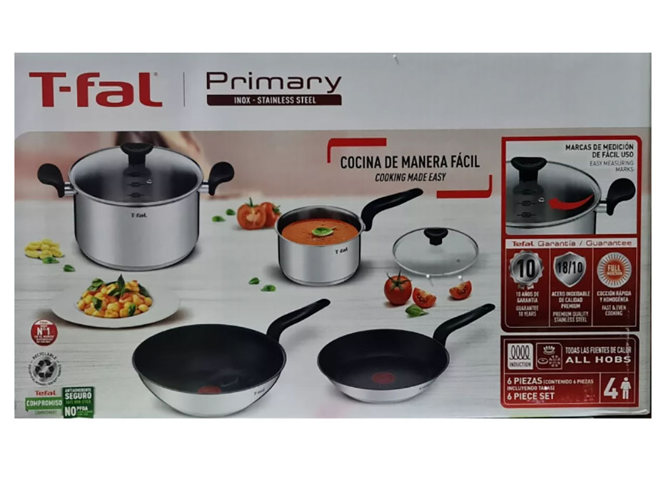 ▷ Chollazo Pack con 10 piezas para cocina de inducción Tefal