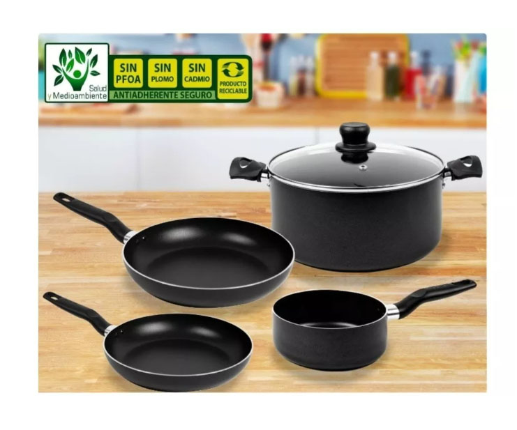 Batería De Cocina T-fal Inicia 5 Pz. Muy Practica 5813700