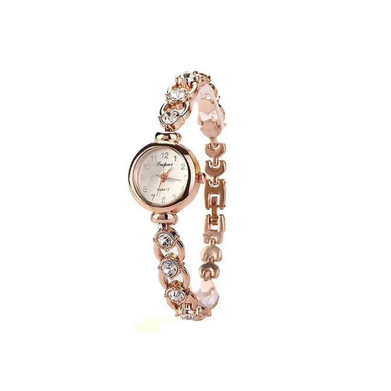 Reloj Pulsera Elegante Con Vidriantes Para Mujer