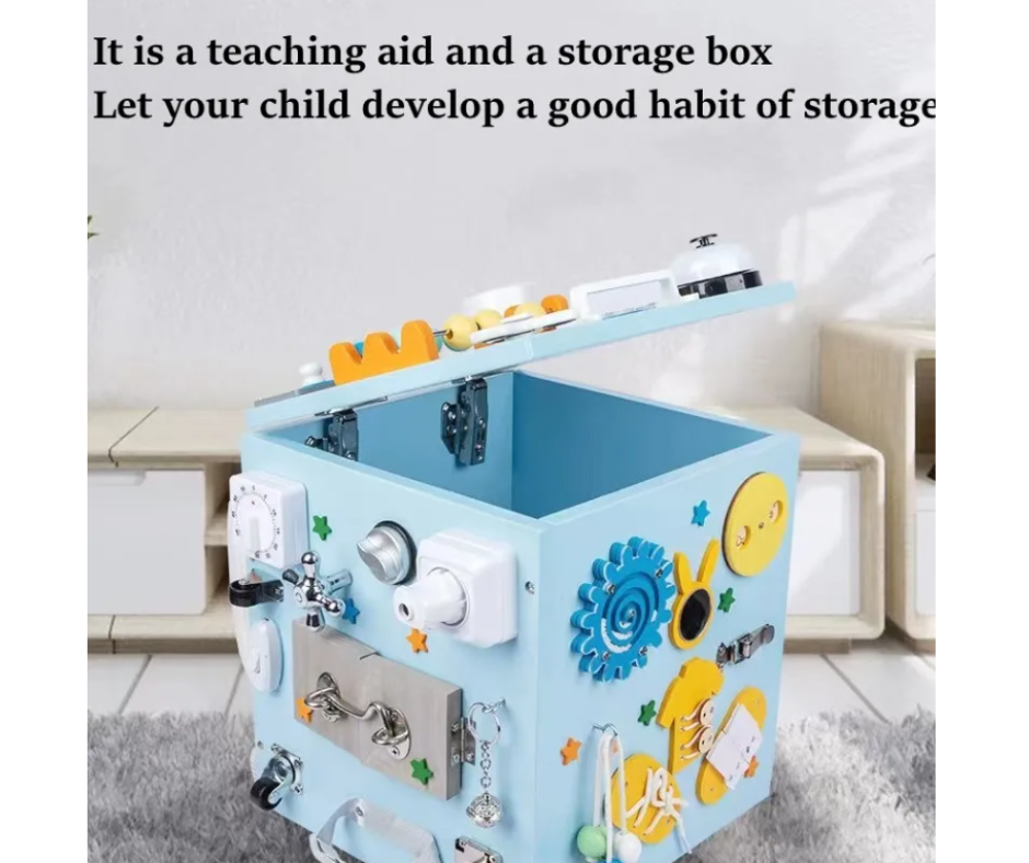 Caja Sensorial Montessori Con Ruedas, Juegute Para Niños