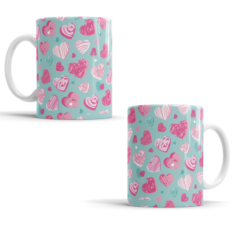 Taza Corazones 