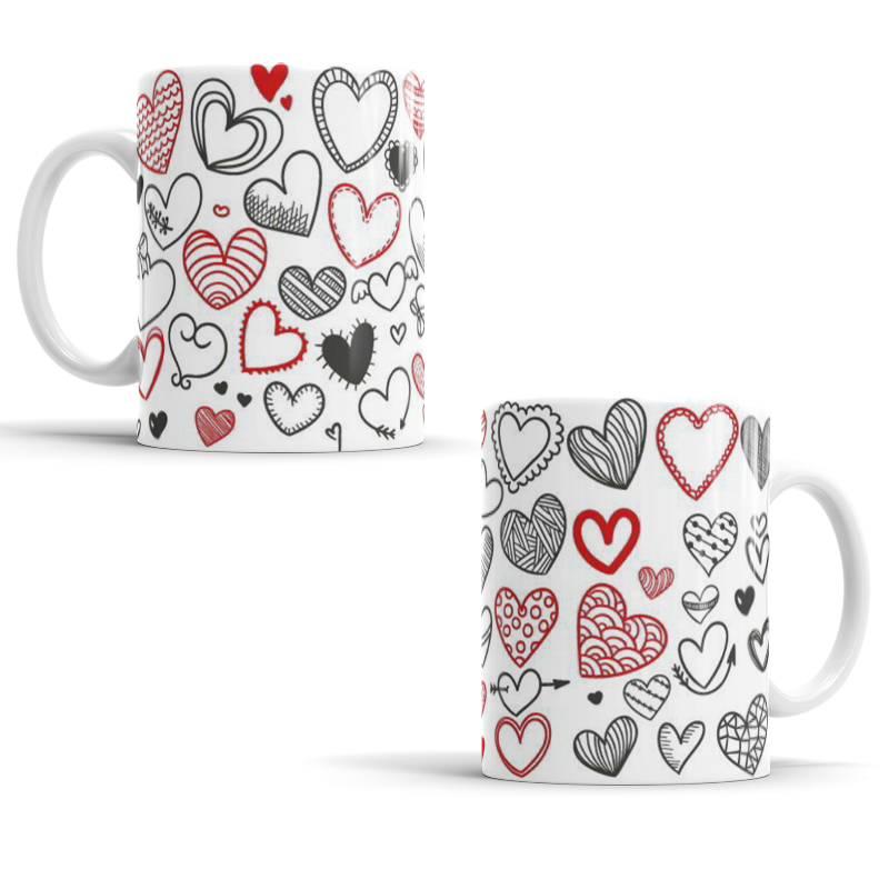 Taza Corazones 