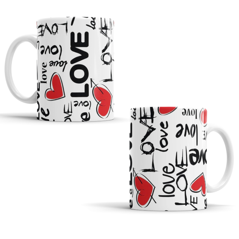 Taza Corazones 