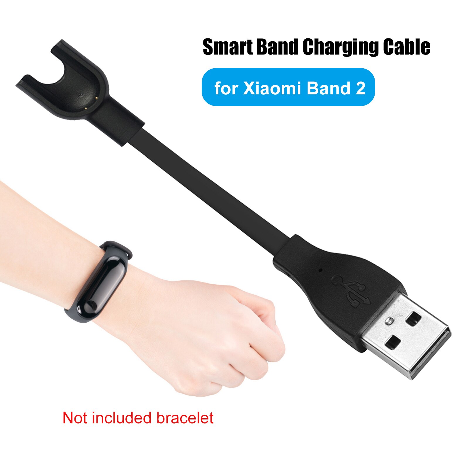 Cargador Usb Compatible Con Xiaomi Mi Band 2 Pulsera Inteligente