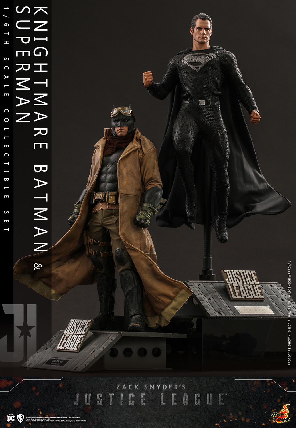 Hot Toys Batman Knightmare y Superman Set Escala 1/6