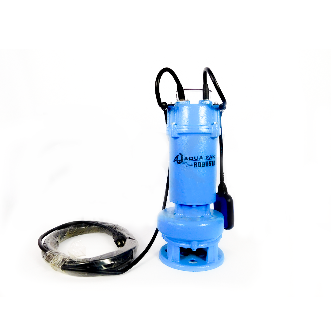 Bomba Sumergible para Aguas Negras ROBUSTA2/10/1127A Aqua Pak 1 HP 127 V Descarga en 2" Pulg.