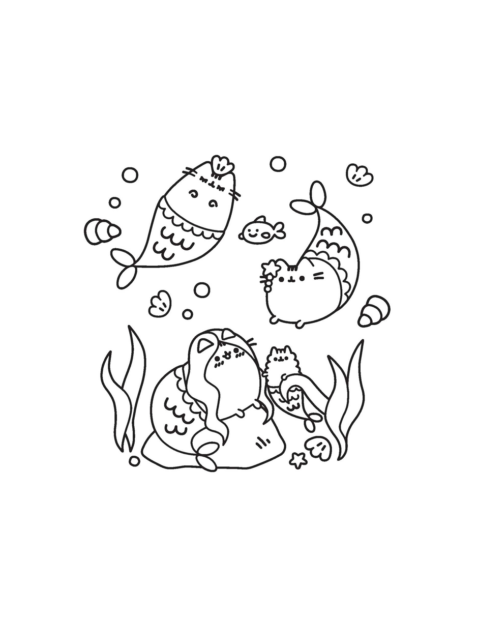 Mini Libro Para Colorear De Gato Pusheen Chico