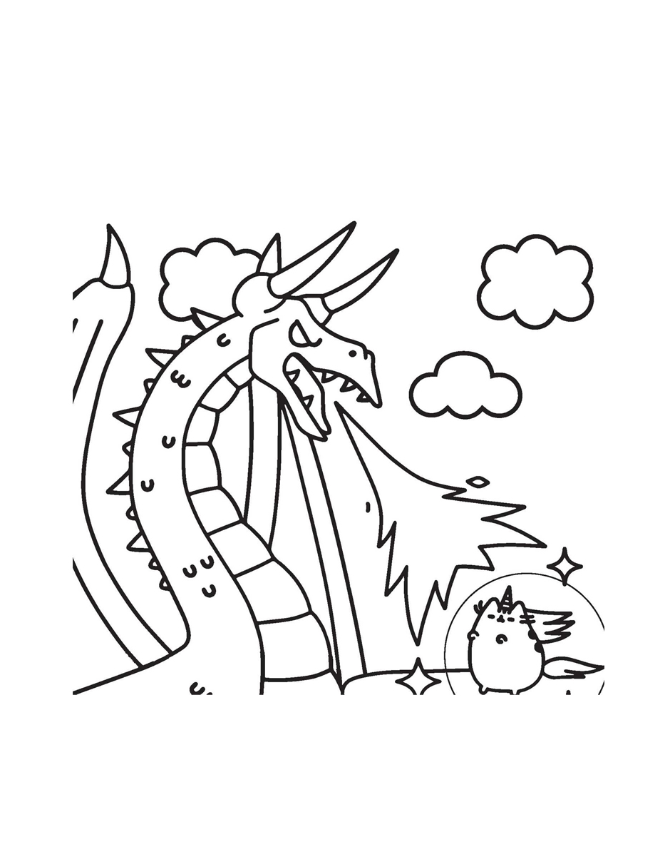 Mini Libro Para Colorear De Gato Pusheen Chico