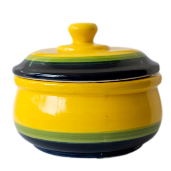 Cazuela Bowl Azul con Amarillo