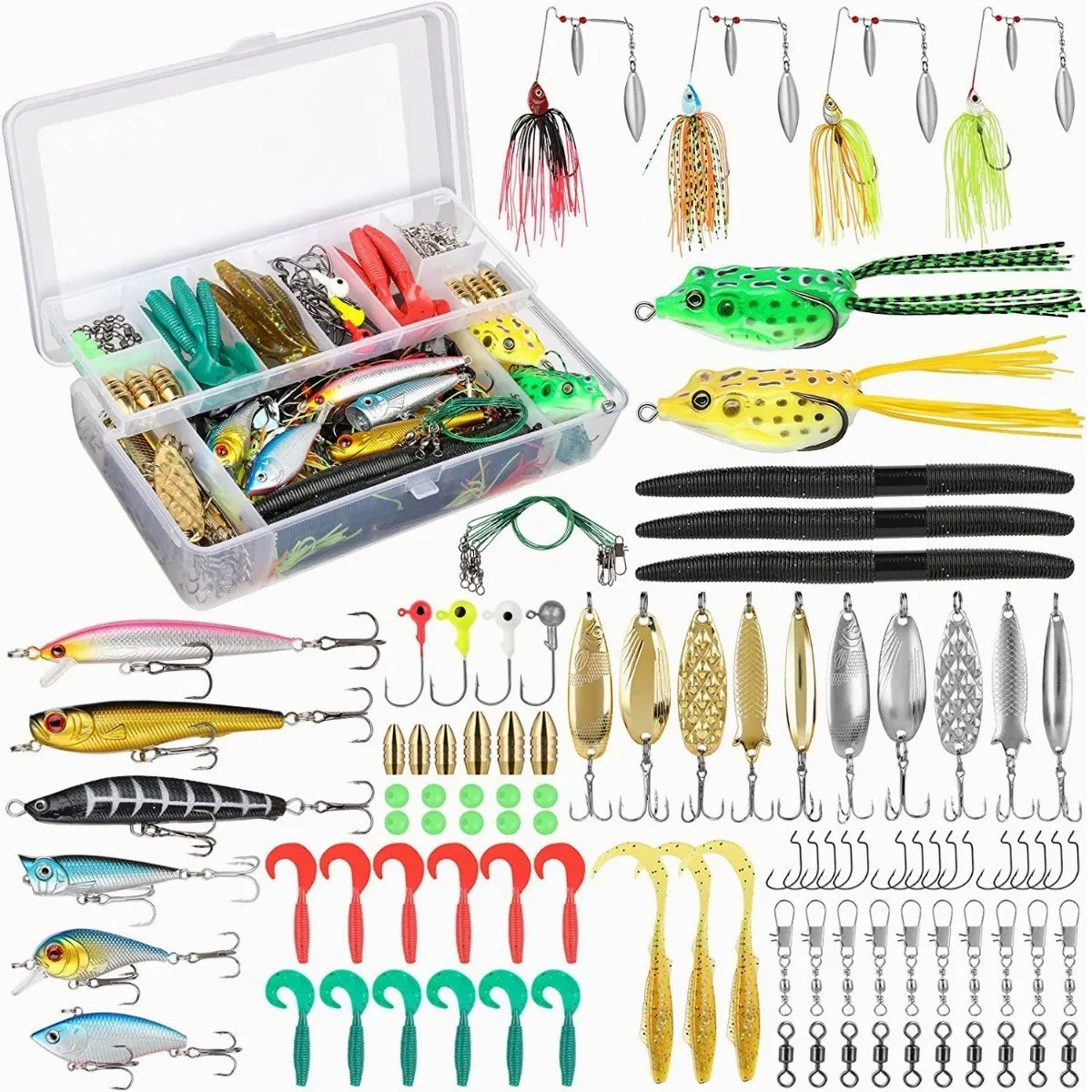Señuelos Pesca Profesional,kit De Curricanes Pesca 102 Pcs