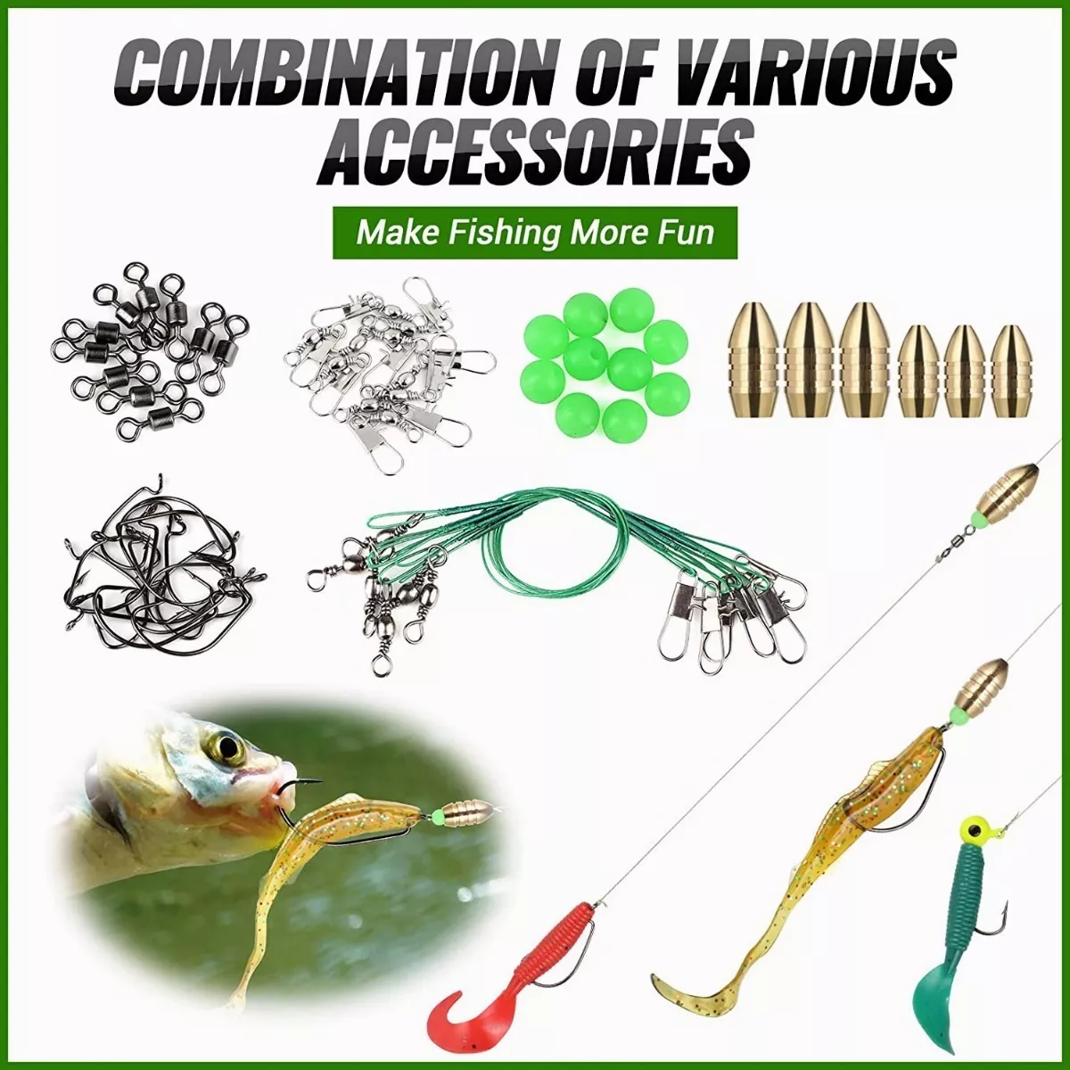 Señuelos Pesca Profesional,kit De Curricanes Pesca 102 Pcs