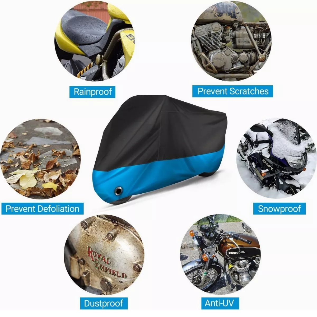Funda Para Moto Impermeable Cubierta Para Moto Lona Moto
