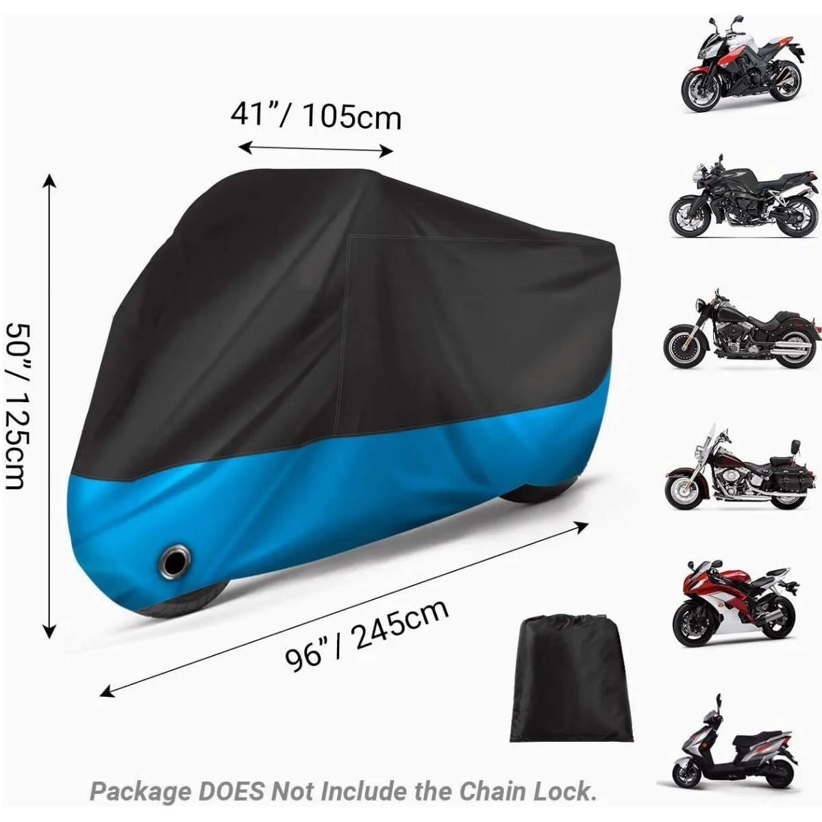 Funda Para Moto Impermeable Cubierta Para Moto Lona Moto