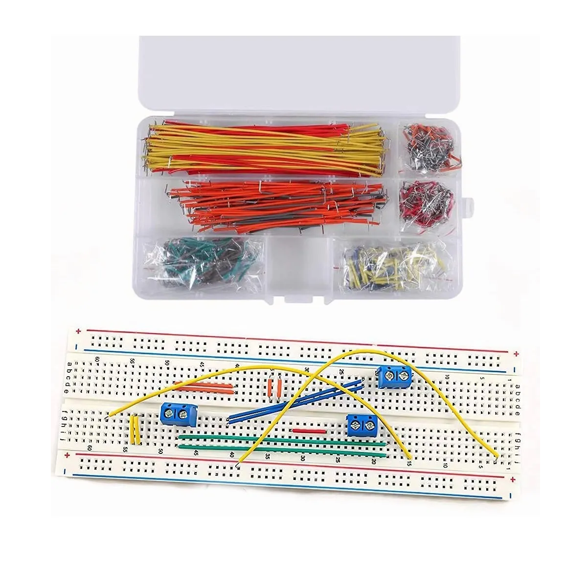 Kit 840 Piezas 14 Longitudes Protoboa Cables Puente Para Arduino
