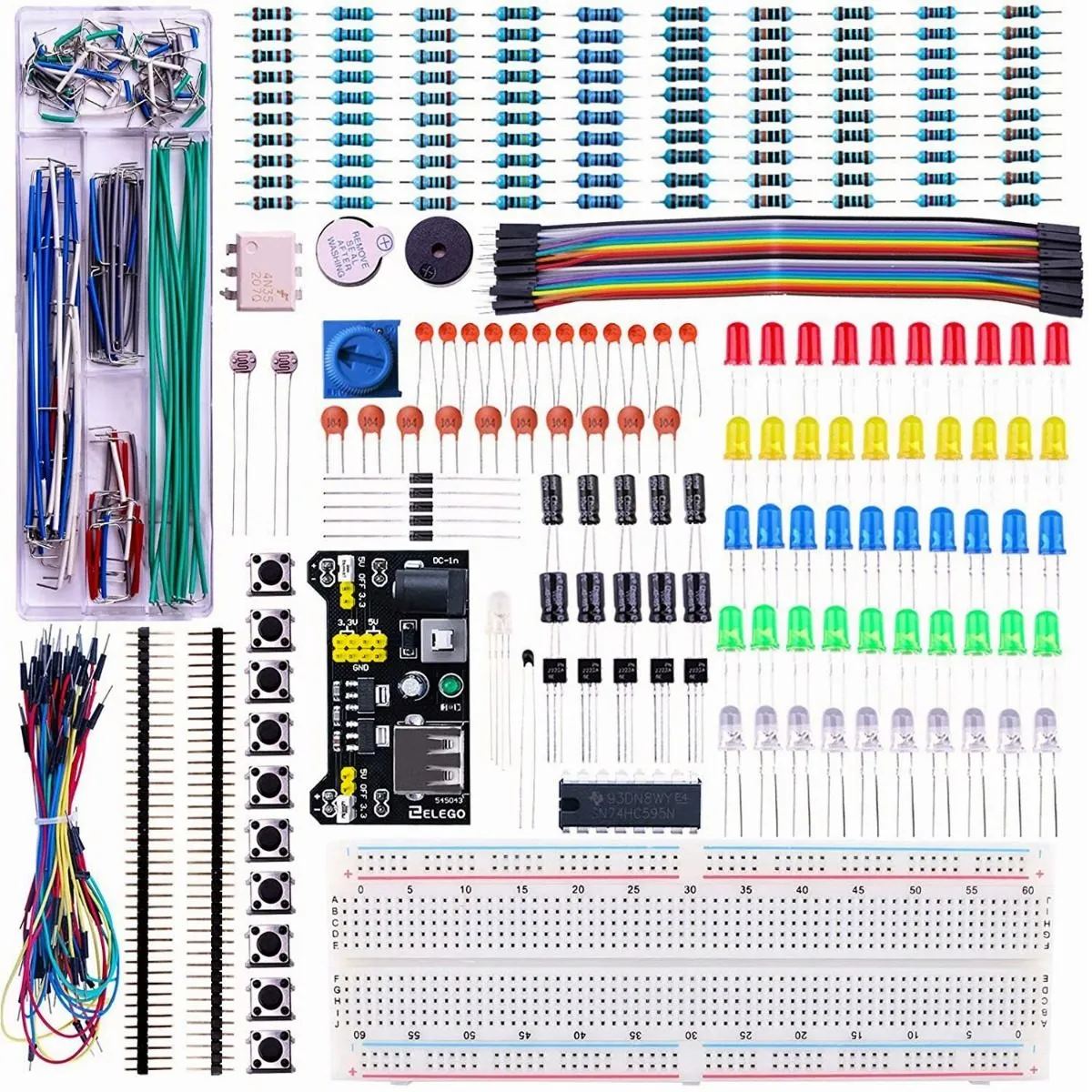 Kit Componentes Electronicos Para Arduino, Raspberry Pi