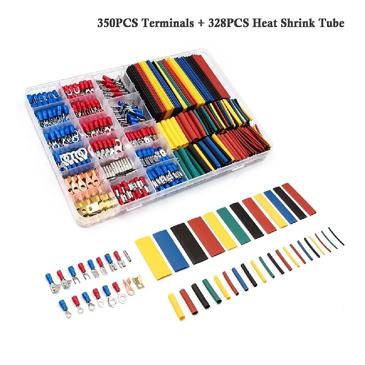 Set 678 Terminales Aisladas Conectores Para Cable Eléctrico