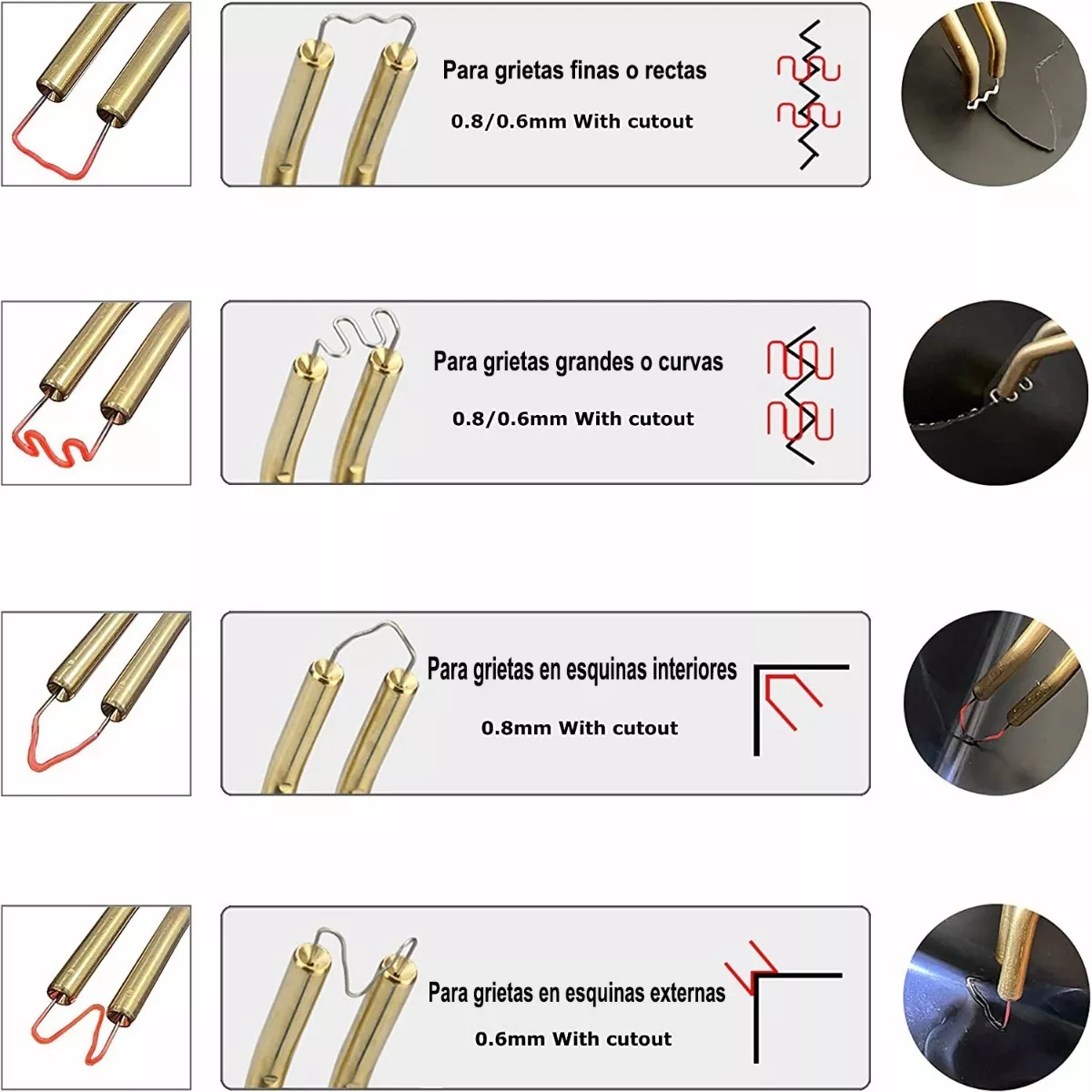 Set 3000pcs Grapadora Caliente Grapas Para Soldadora De Plástico