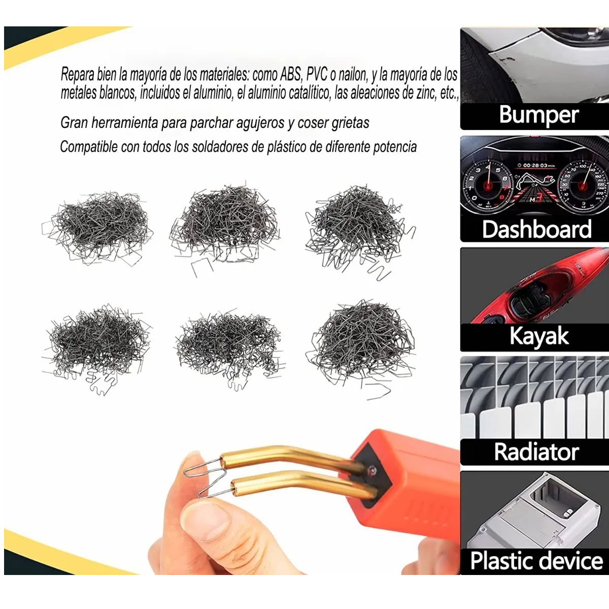 Set 3000pcs Grapadora Caliente Grapas Para Soldadora De Plástico