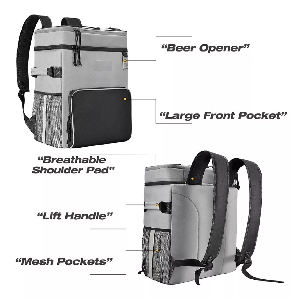 Mochila Hielera Portatil Enfriadora De 25 Litros/32 Latas