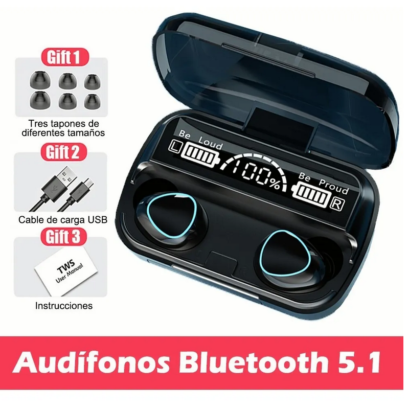 Audifonos Inalámbricos F9 M10 Con Bluetooth 5.1 Tws